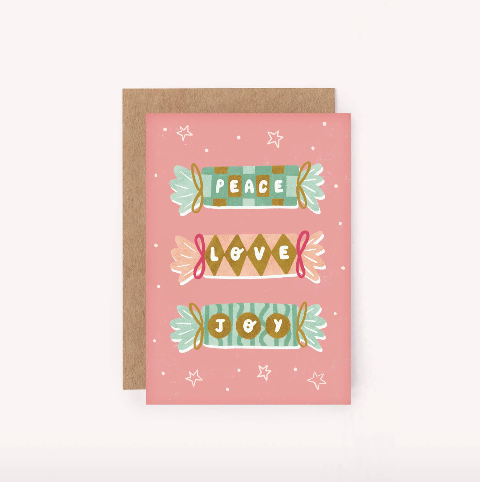 Greeting Card Peace Love Joy