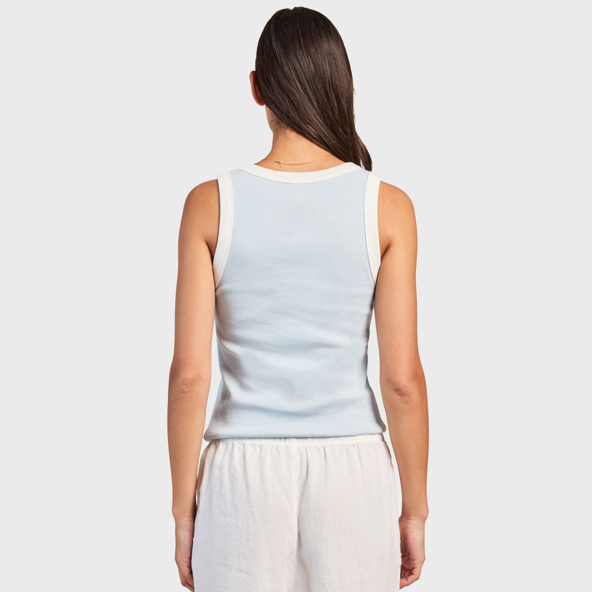 Women's Contrast Rib Tank