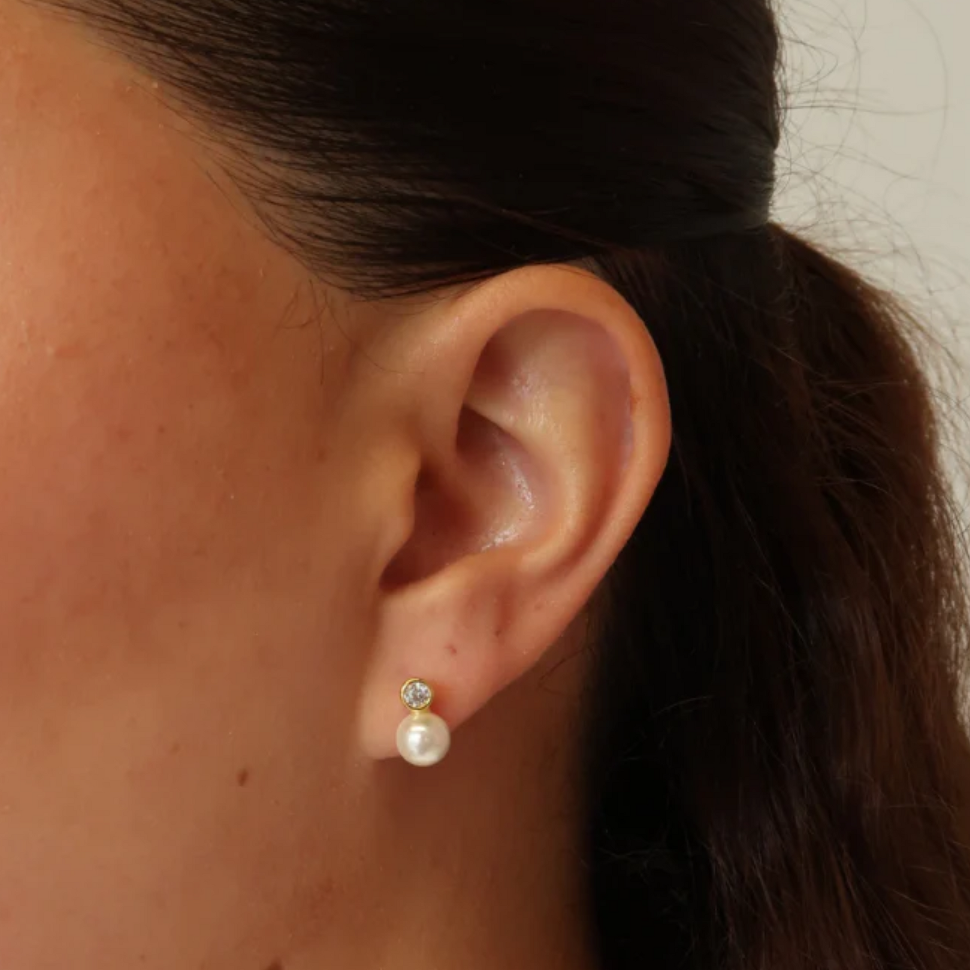 Gold Aria Stud Earring