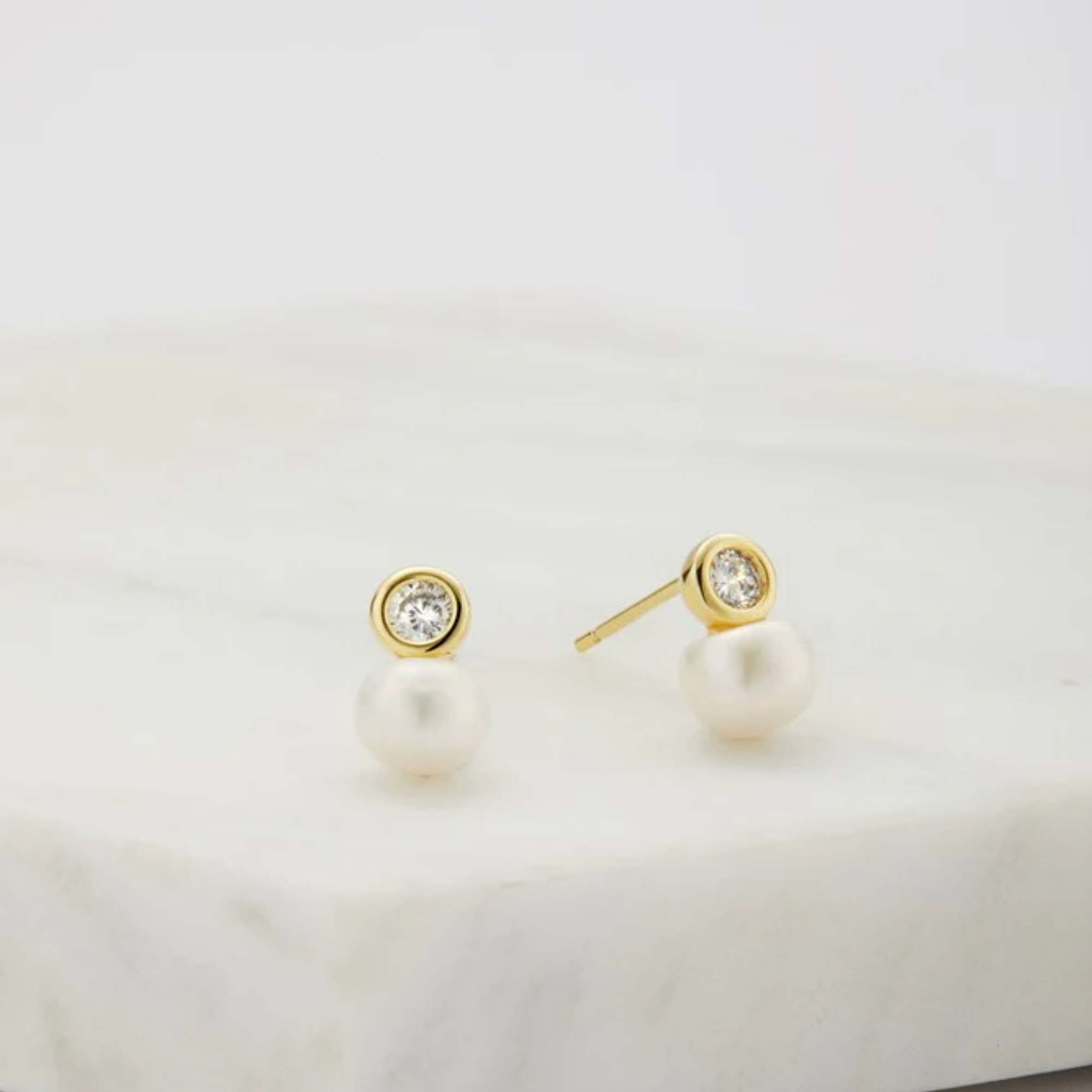 Gold Aria Stud Earring