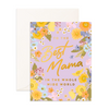 Greeting Card Best Mama World Spring