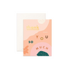 Greeting Card Thank You So Much Abstract