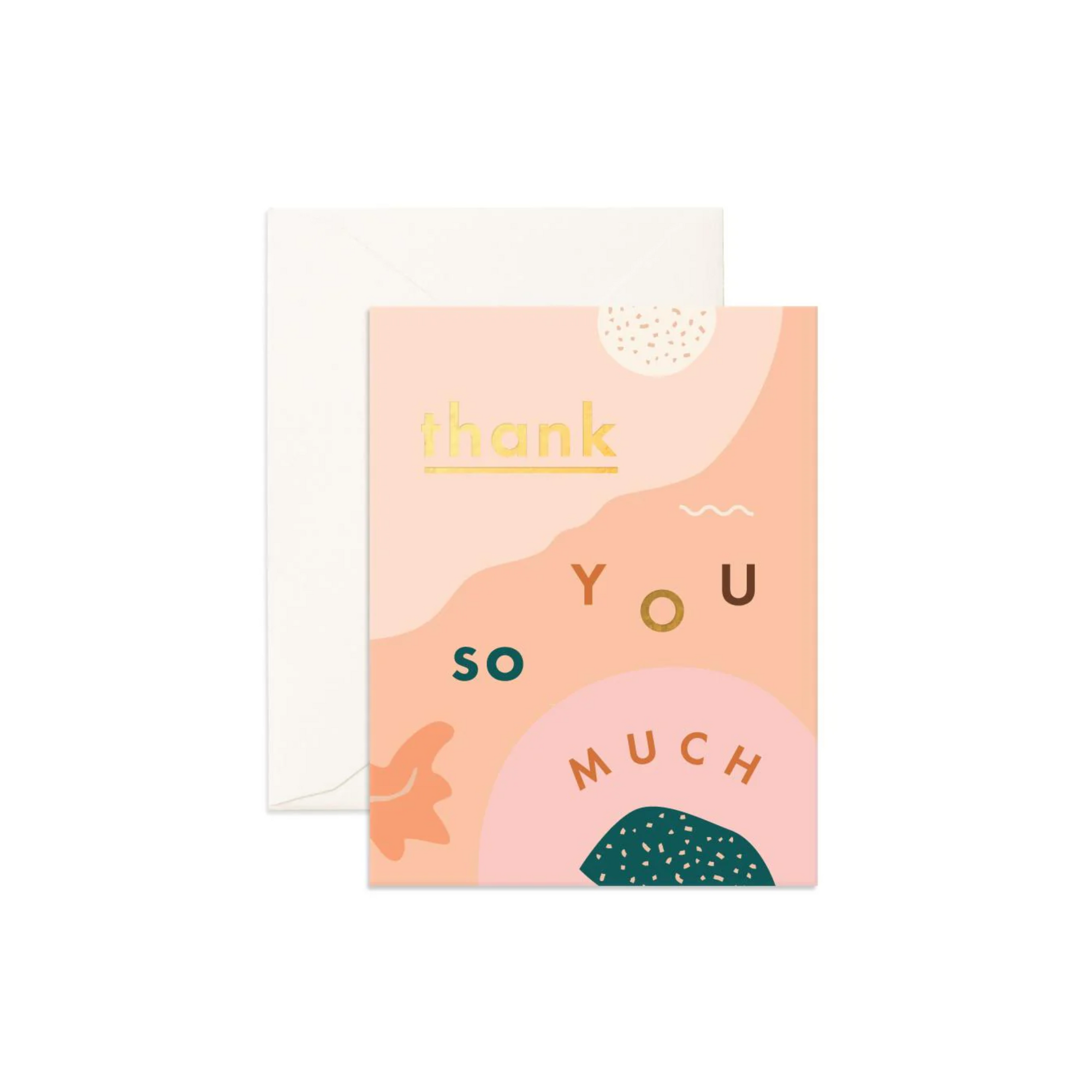 Greeting Card Thank You So Much Abstract