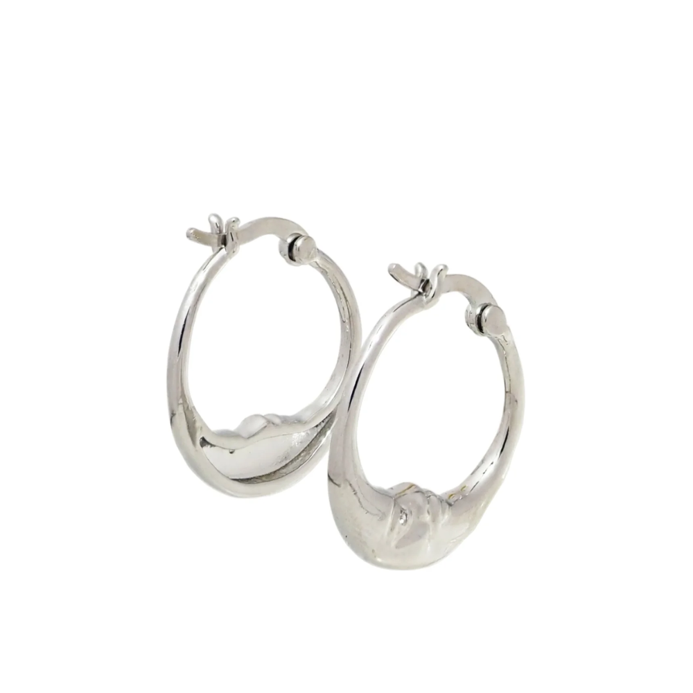 Sterling Silver Celestia Hoops