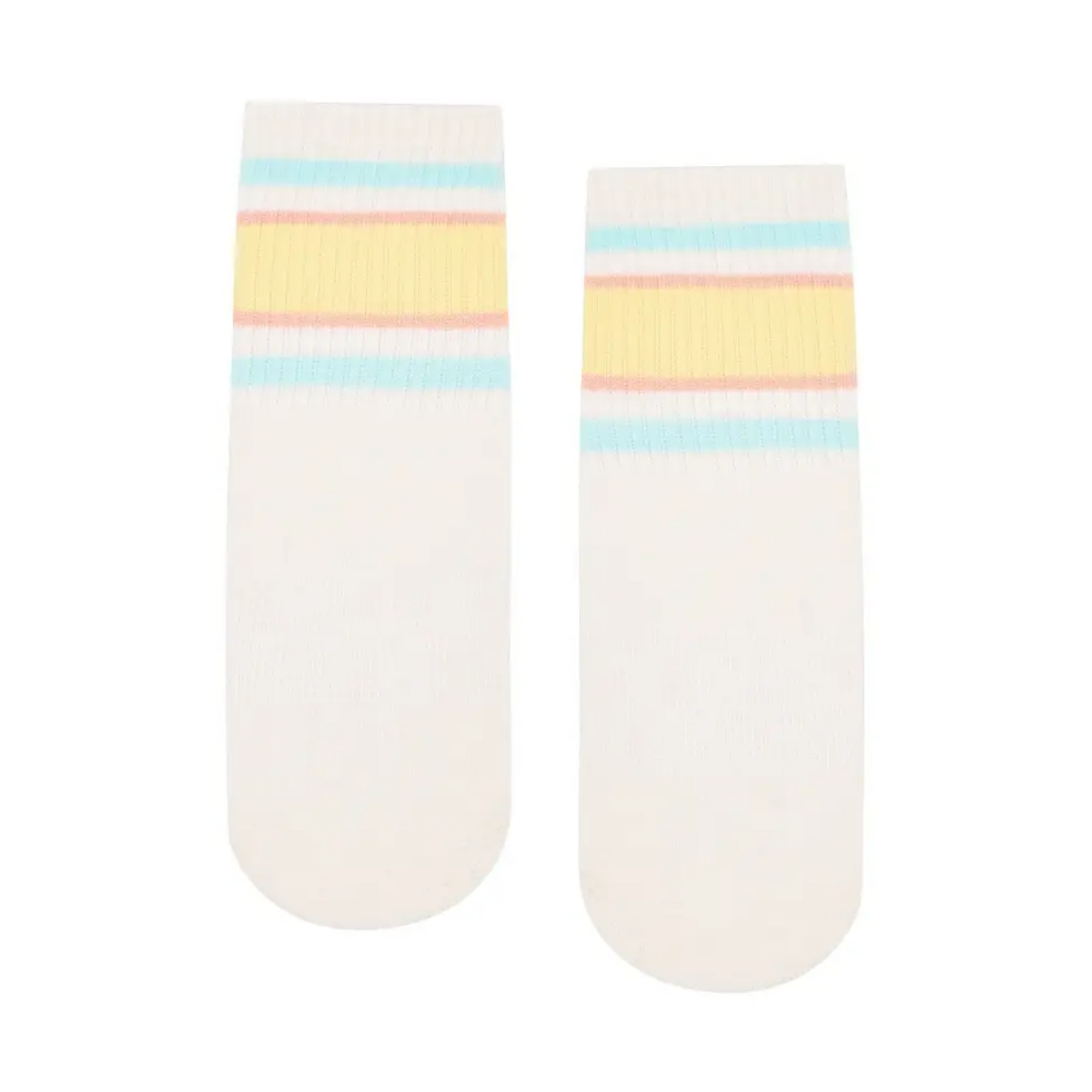 Jetty Stripes Crew Non Slip Grip Socks