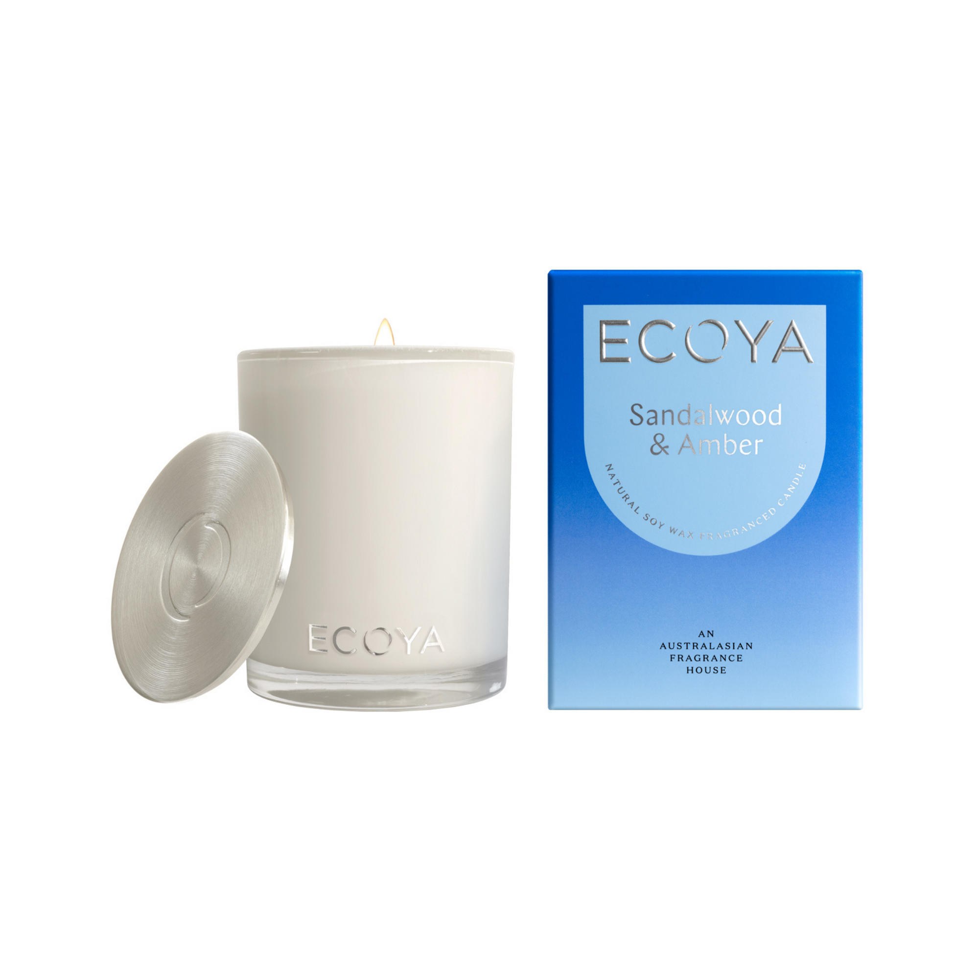 ECOYA Madison Jar Candle - Sandalwood & Amber