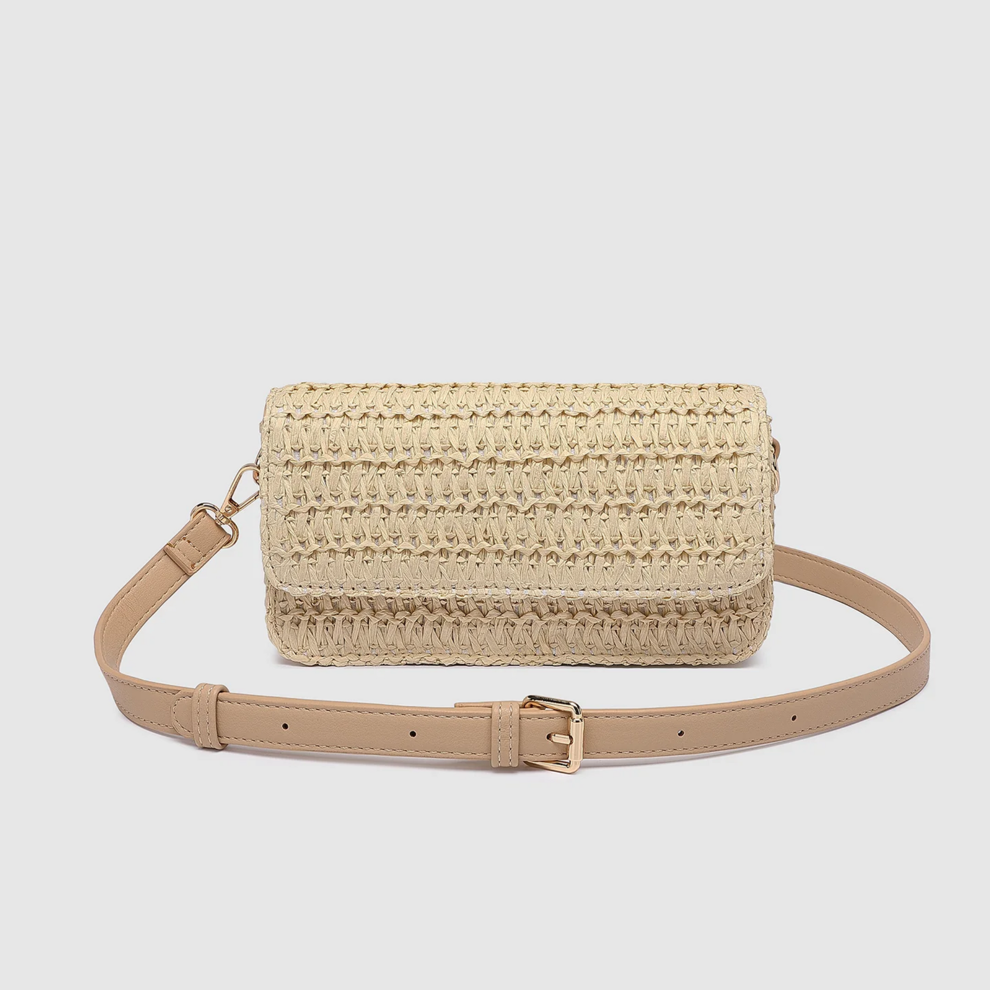 Freya Raffia Crossbody Bag