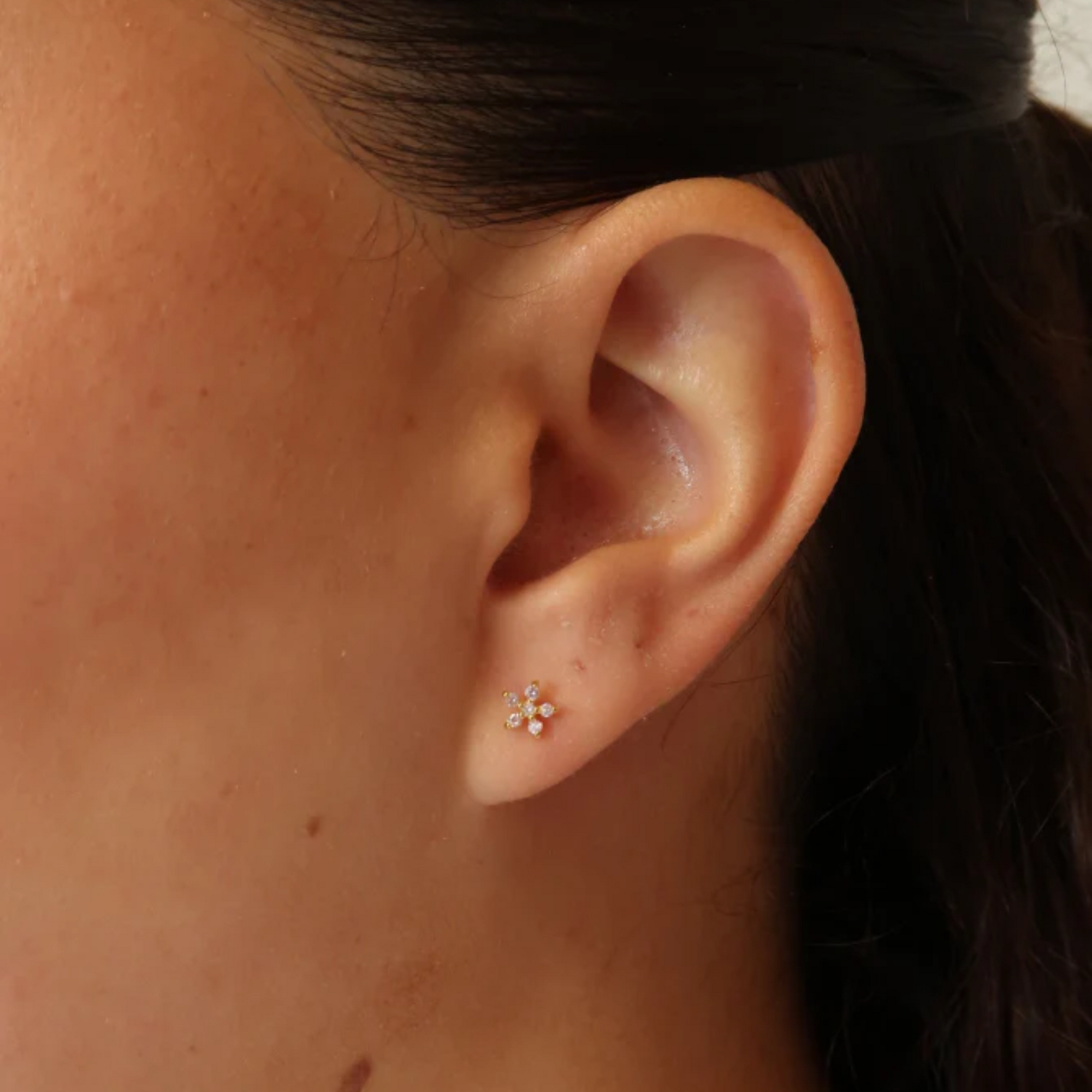 Gold Cara Stud Earring