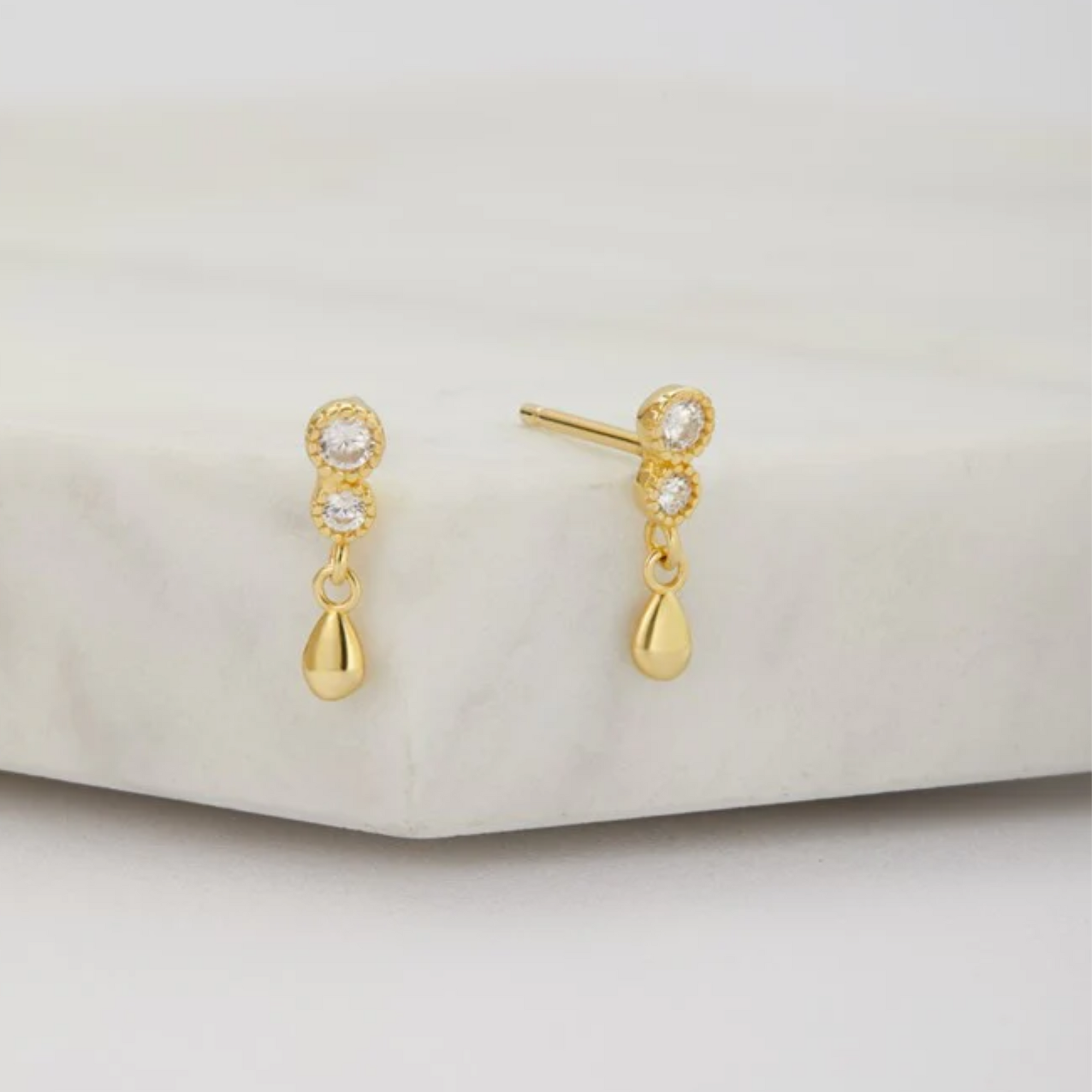 Gold Jasmine Stud Earring