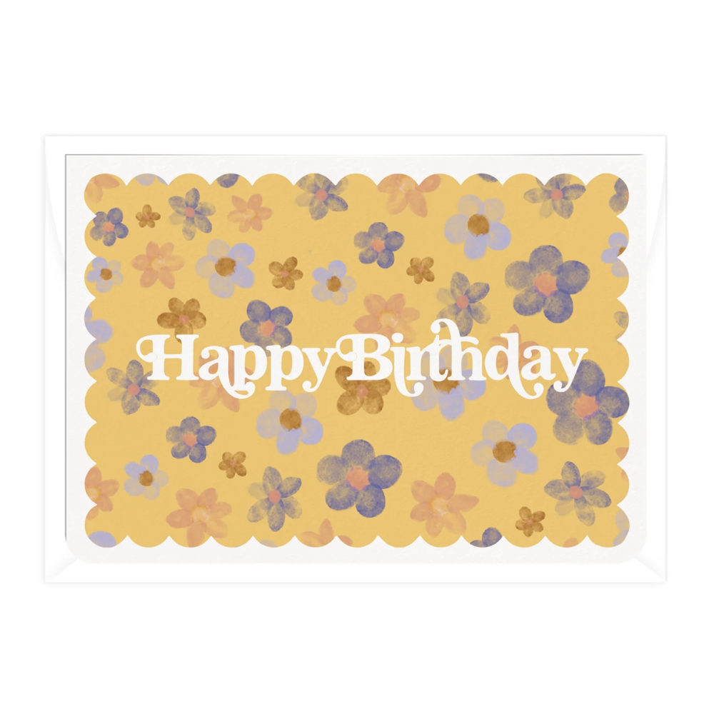 Happy Birthday Blossoms Greeting Card