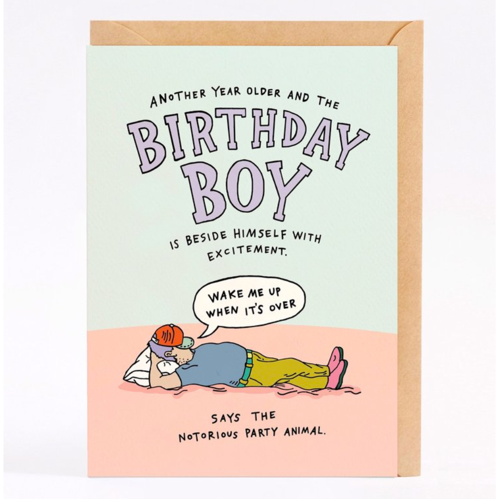 Greeting Card Nap Boy