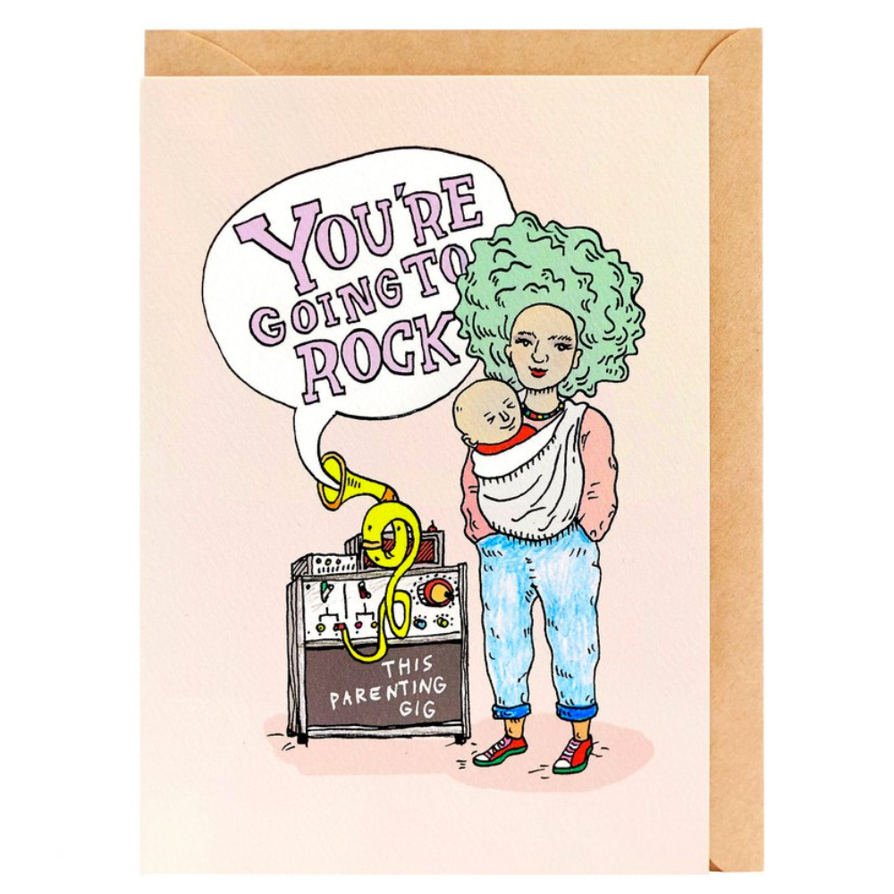 Greeting Card Rockin' Baby Mama