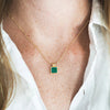 18K Gold Filled Malachite Pendant