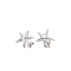 Sterling Silver Starfish Studs