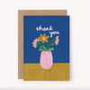 Greeting Card Thank You Vase