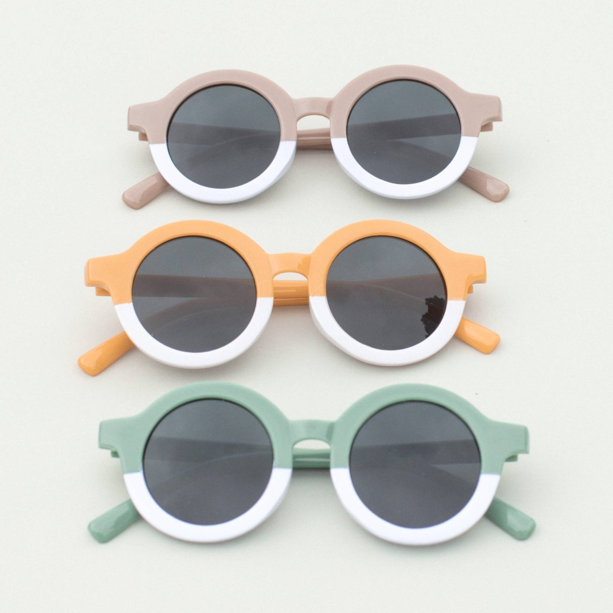 Toddler 2 Tone Round Sunglasses