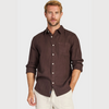 Men&#39;s Hampton Long Sleeve Linen Shirt