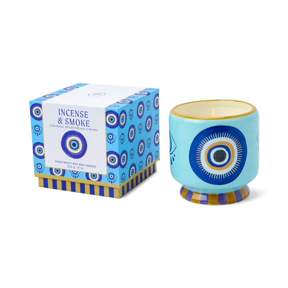 Adopo Eye Ceramic Candle - Incense and Smoke