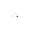 18K Gold Vermeil Blue CZ Rectangle Ring