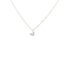 18K Gold Filled Clear Heart Necklace