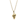 18k Gold Vermeil Conch Shell Pendant Necklace