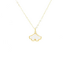 18K Gold Filled Mother Pearl Lotus Necklace