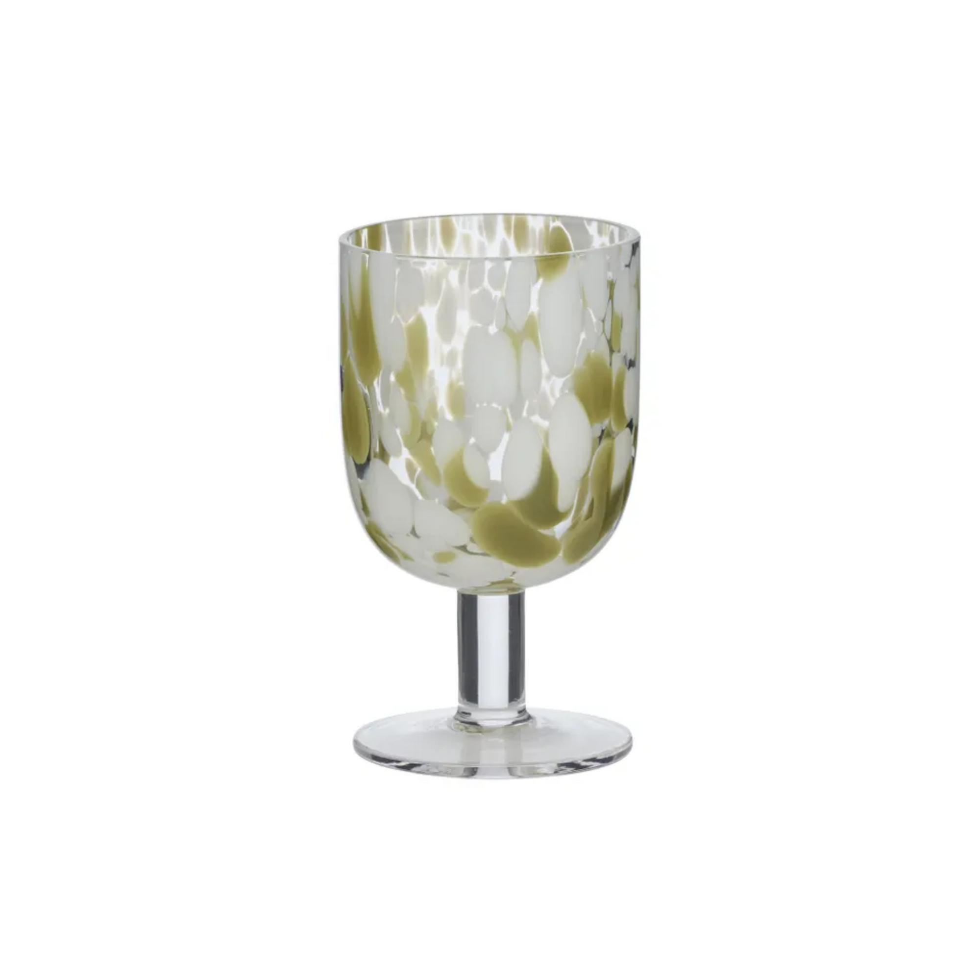 Freckle Glass Goblet