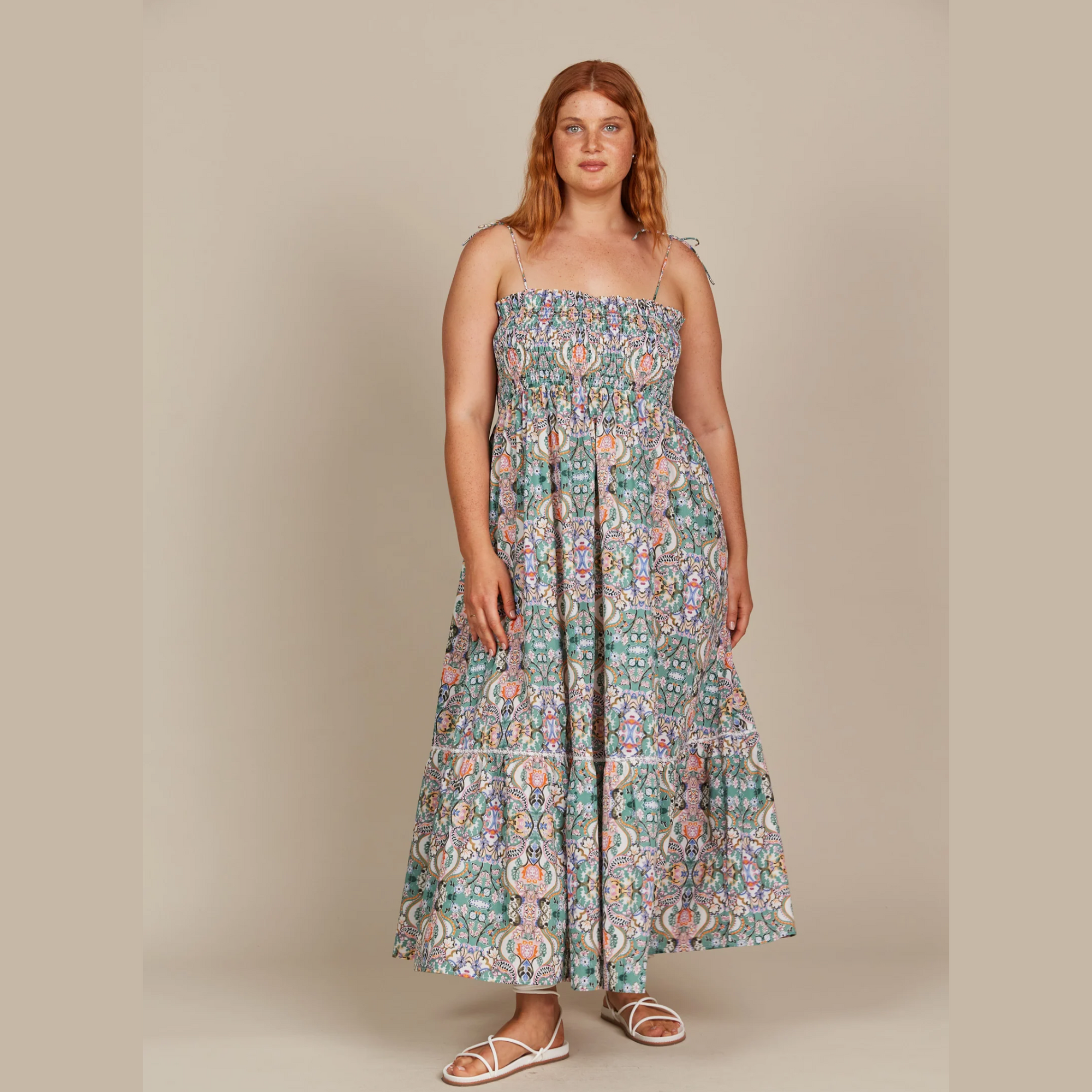 Remi Shirred Maxi Dress