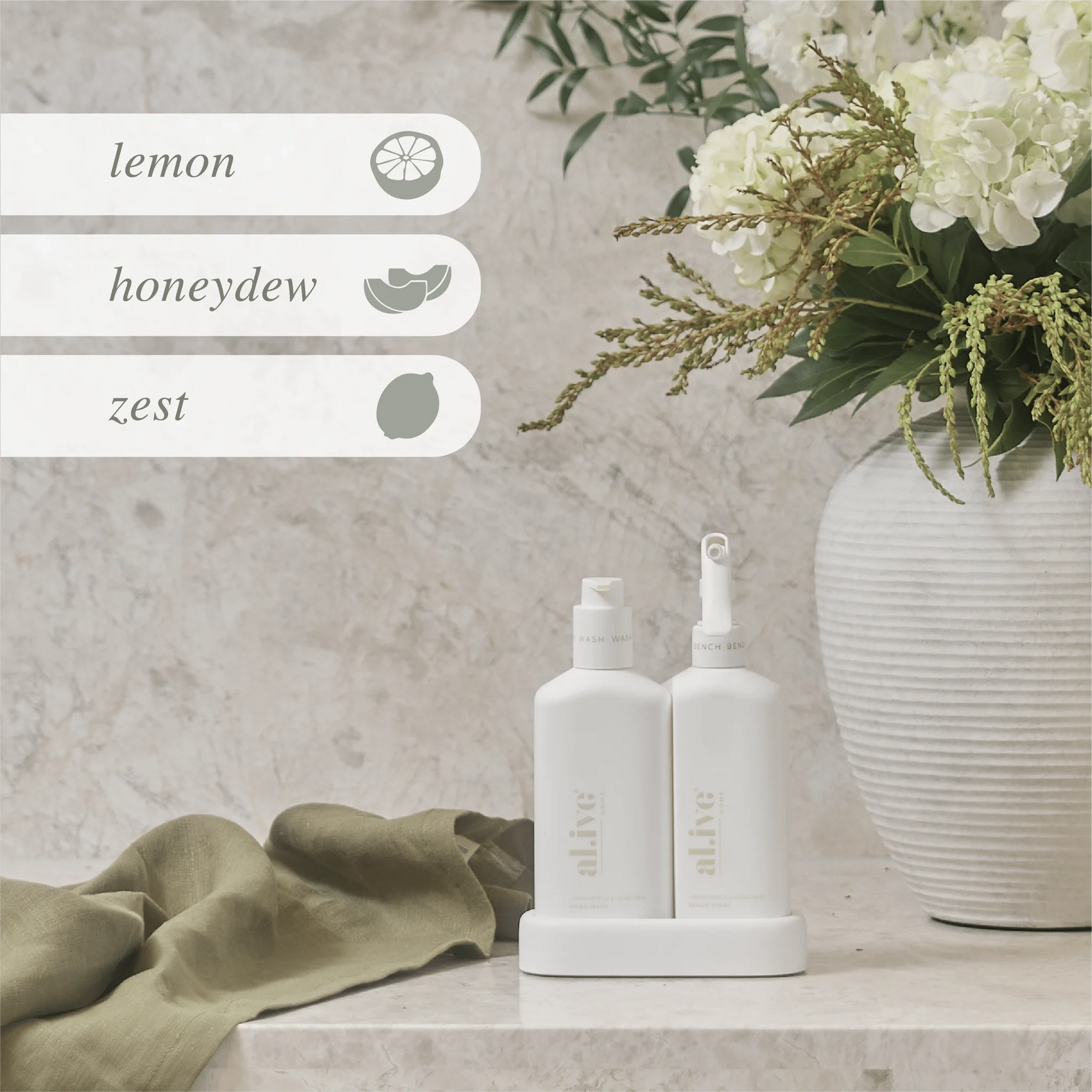 Wash & Bench Duo - Lemon Myrtle & Honeydew