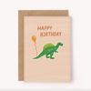 Greeting Card Dinosaur Balloon Birthday