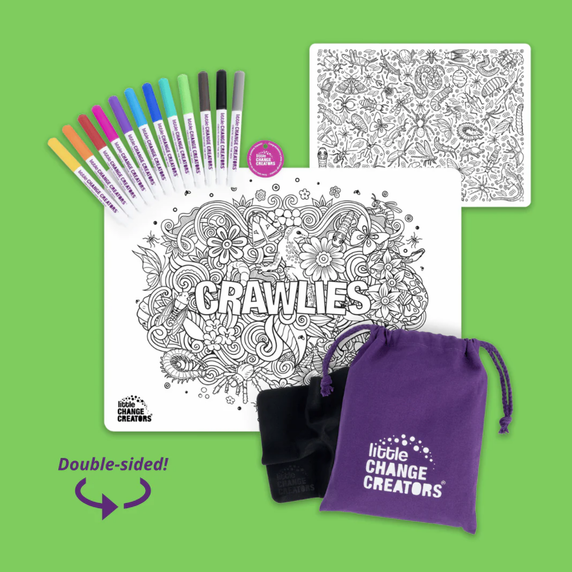 Reusable Colouring Set Crawlies