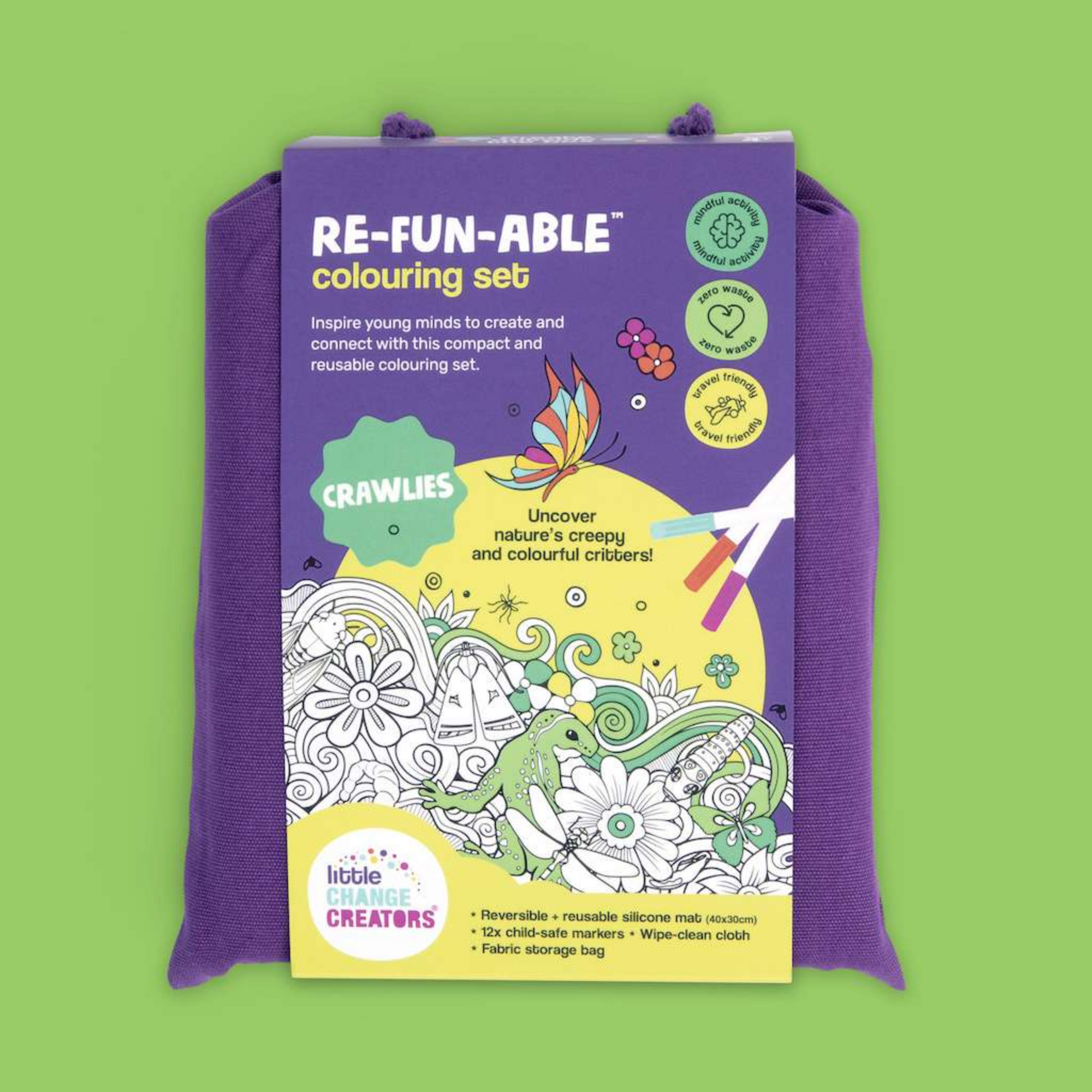 Reusable Colouring Set Crawlies