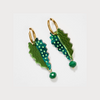 Leaf &amp; Bead Earrings