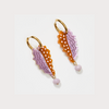 Leaf &amp; Bead Earrings