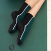 Fluid Green &amp; Black Crew Non Slip Grip Socks