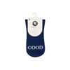 Good Day Navy Crew Non Slip Grip Socks