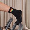 Rainbow Heart Crew Non Slip Grip Socks