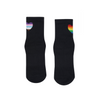 Rainbow Heart Crew Non Slip Grip Socks