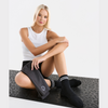 Sporty Stripe Black Crew Non Slip Grip Socks