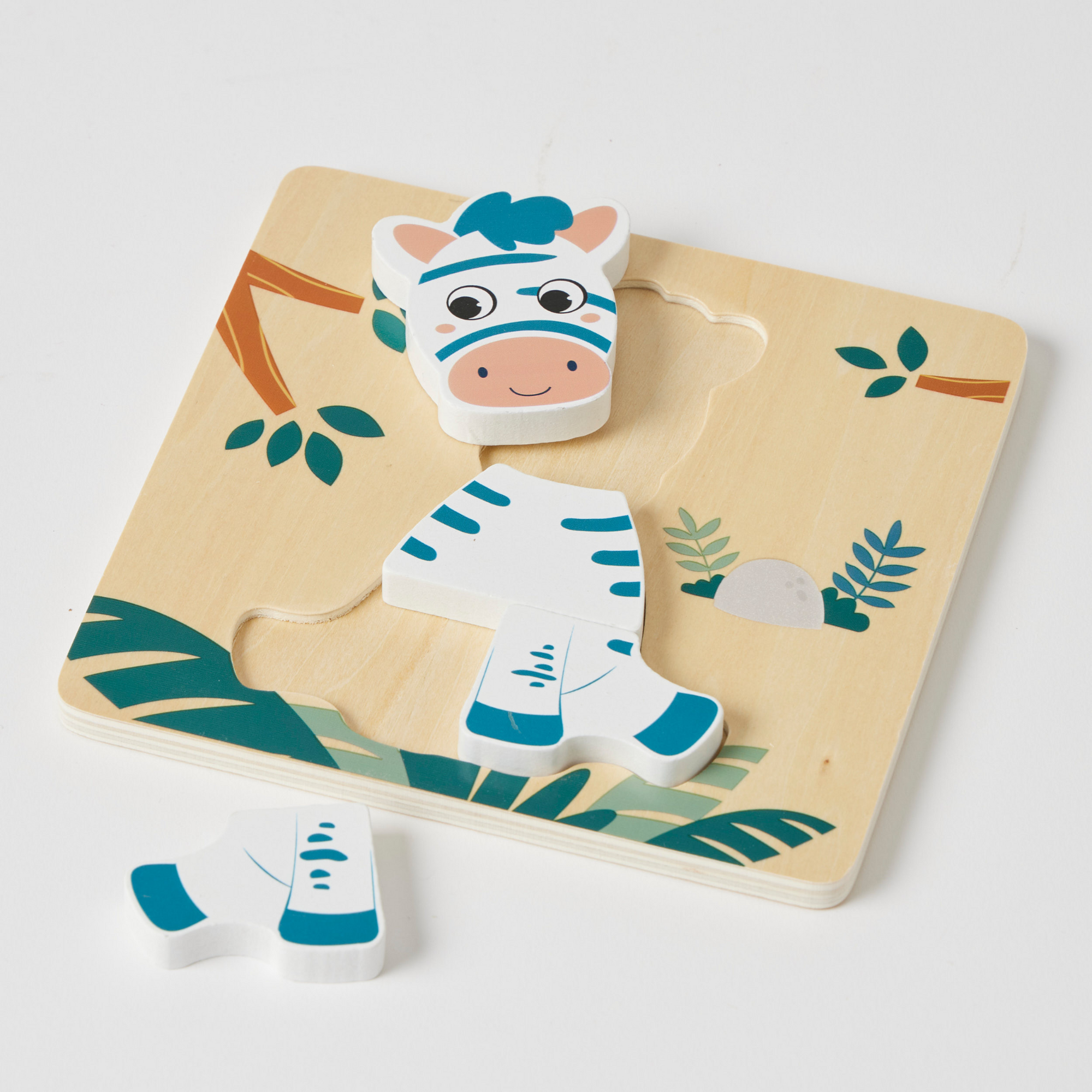 Wooden Zebra Puzzle