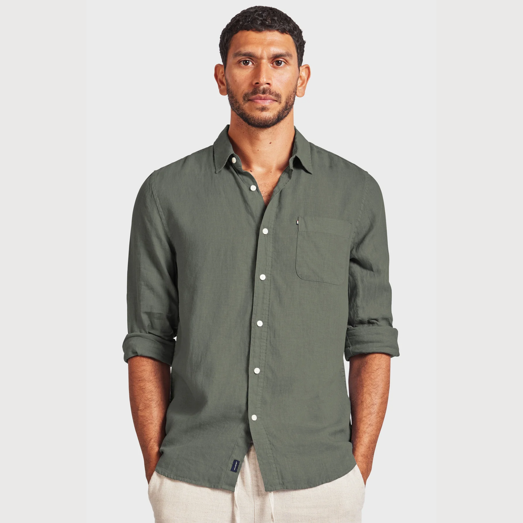 Men's Hampton Long Sleeve Linen Shirt