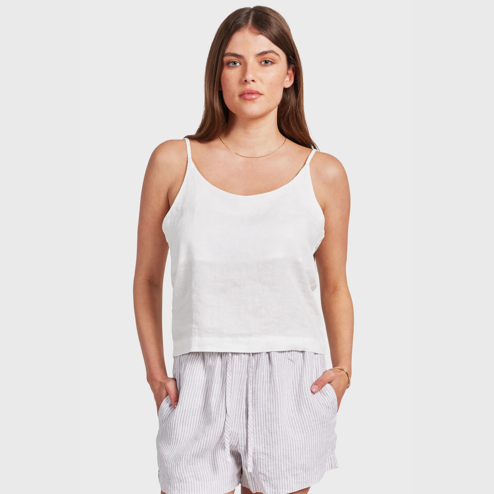 Women's Essential Linen Cami WH