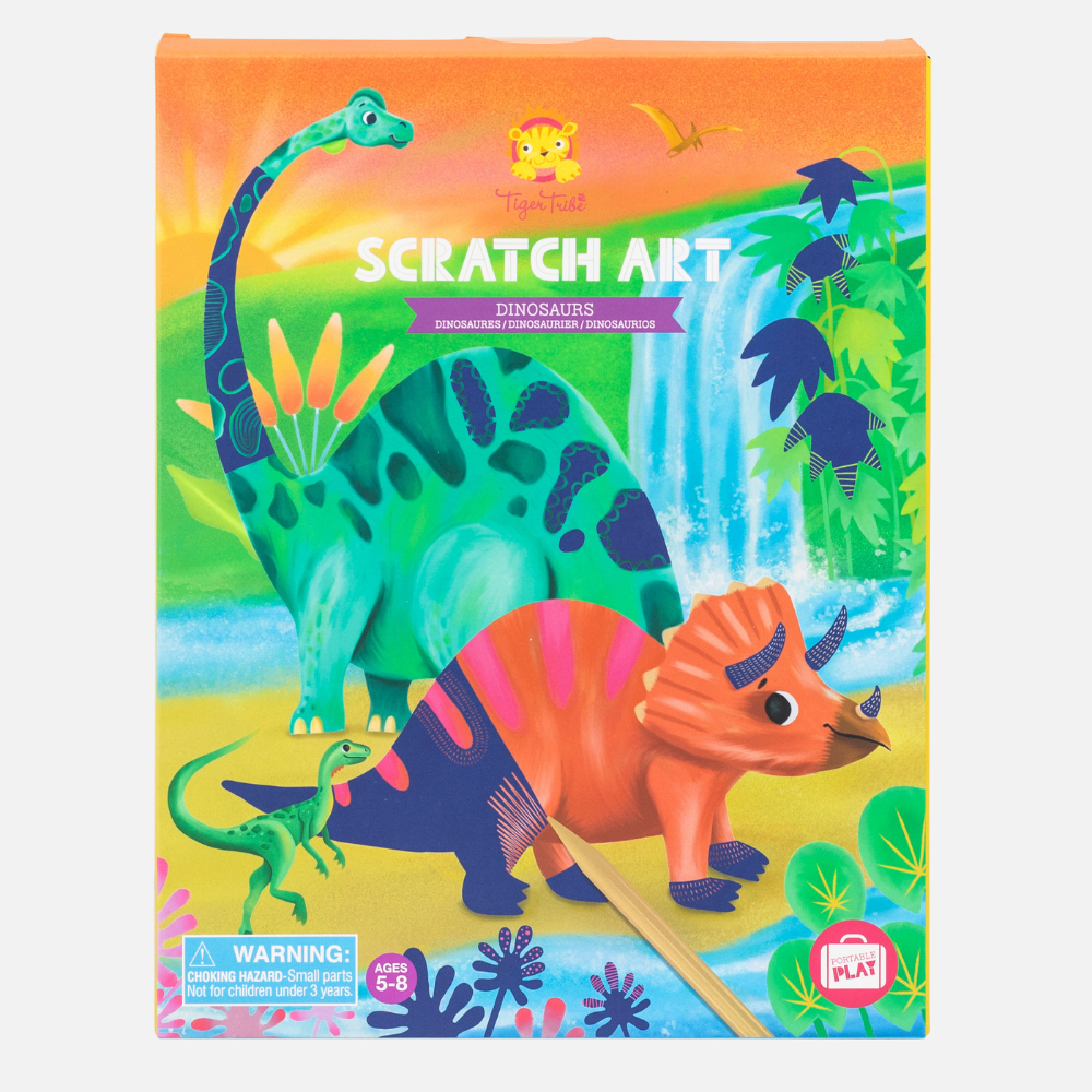 Dinosaurs Scratch Art Set