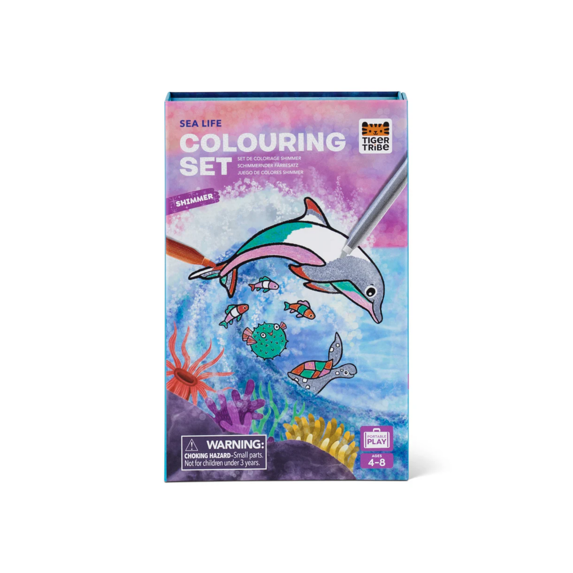 Shimmer Colouring Set Sea Life