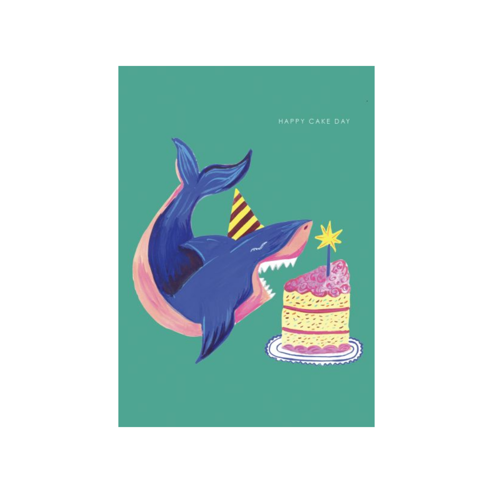 Shark And Cake Card