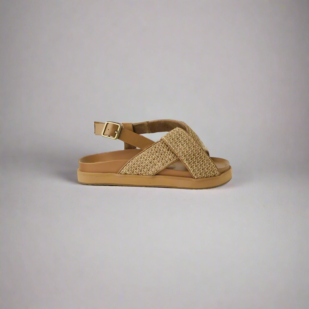 Mya Sandal Tan Woven