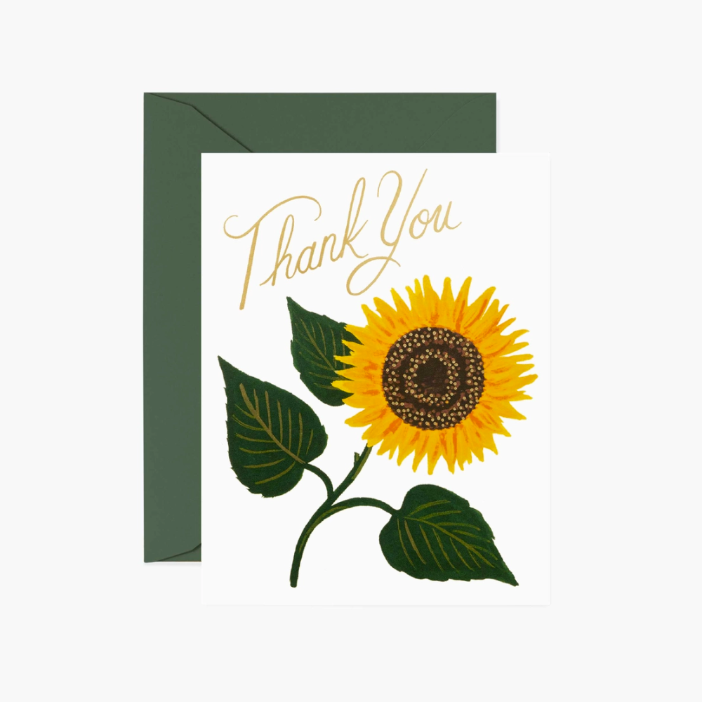 Greeting Card Sunflower Thank You