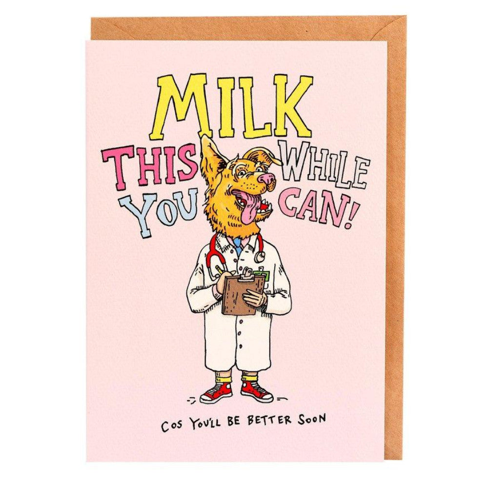 Greeting Card Milk It